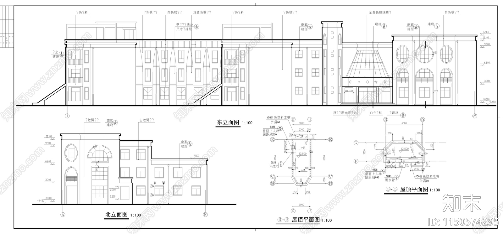 幼儿园建筑cad施工图下载【ID:1150574295】