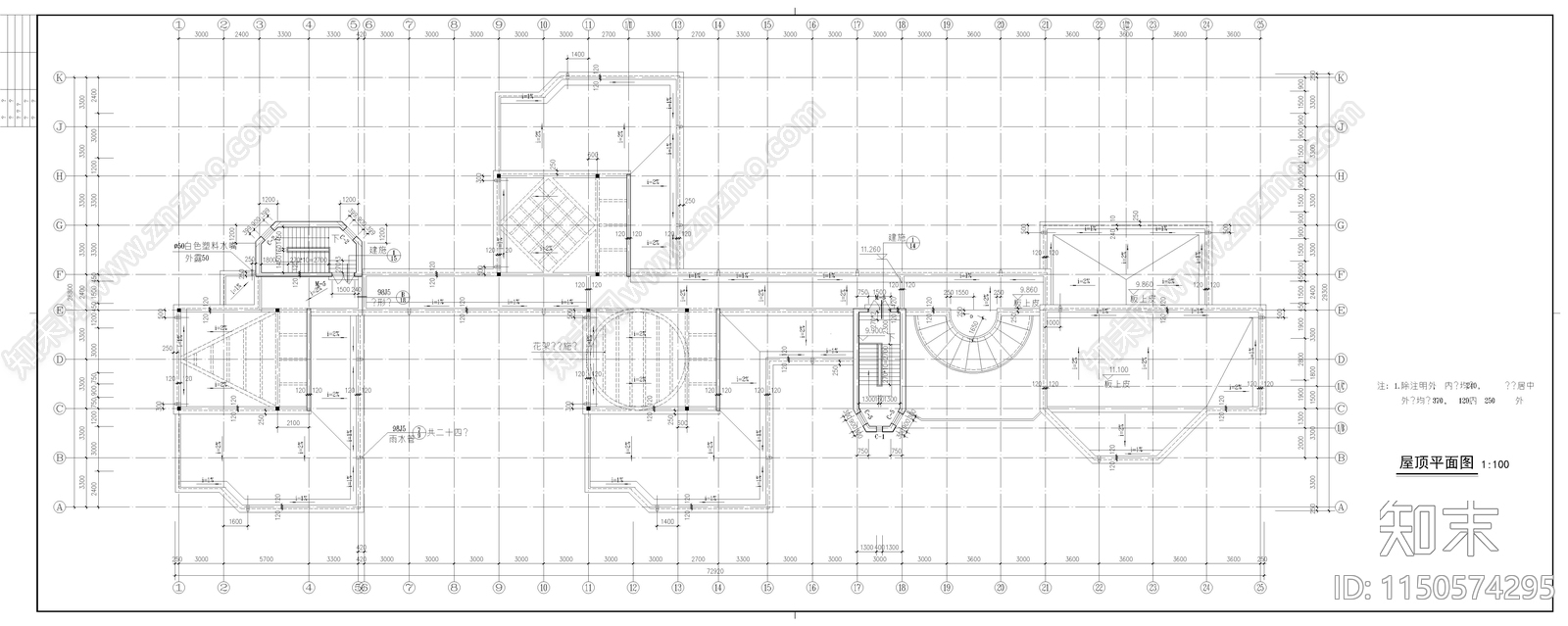 幼儿园建筑cad施工图下载【ID:1150574295】