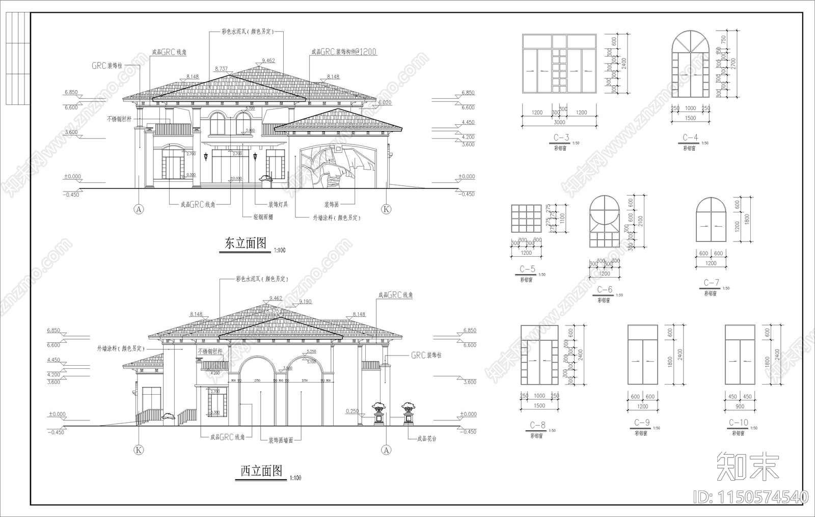 幼儿园建筑cad施工图下载【ID:1150574540】