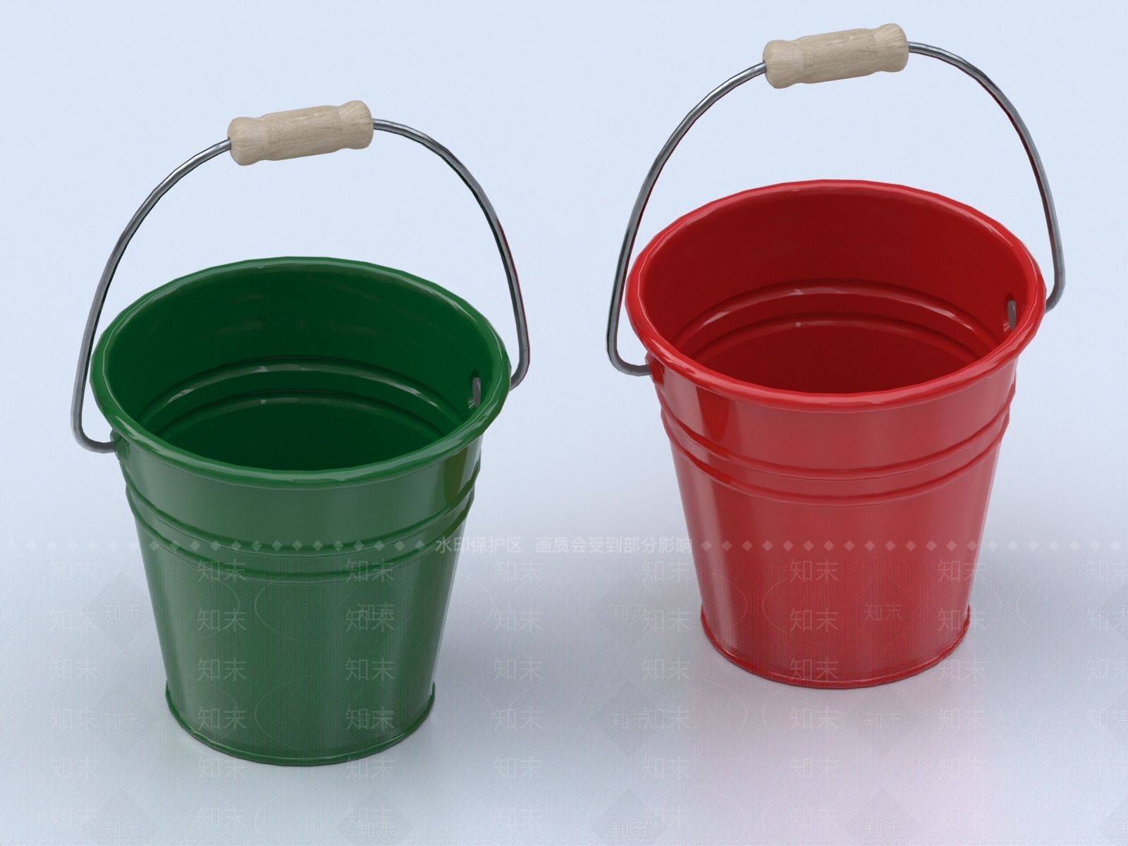 塑料桶3D模型下载【ID:1150575441】