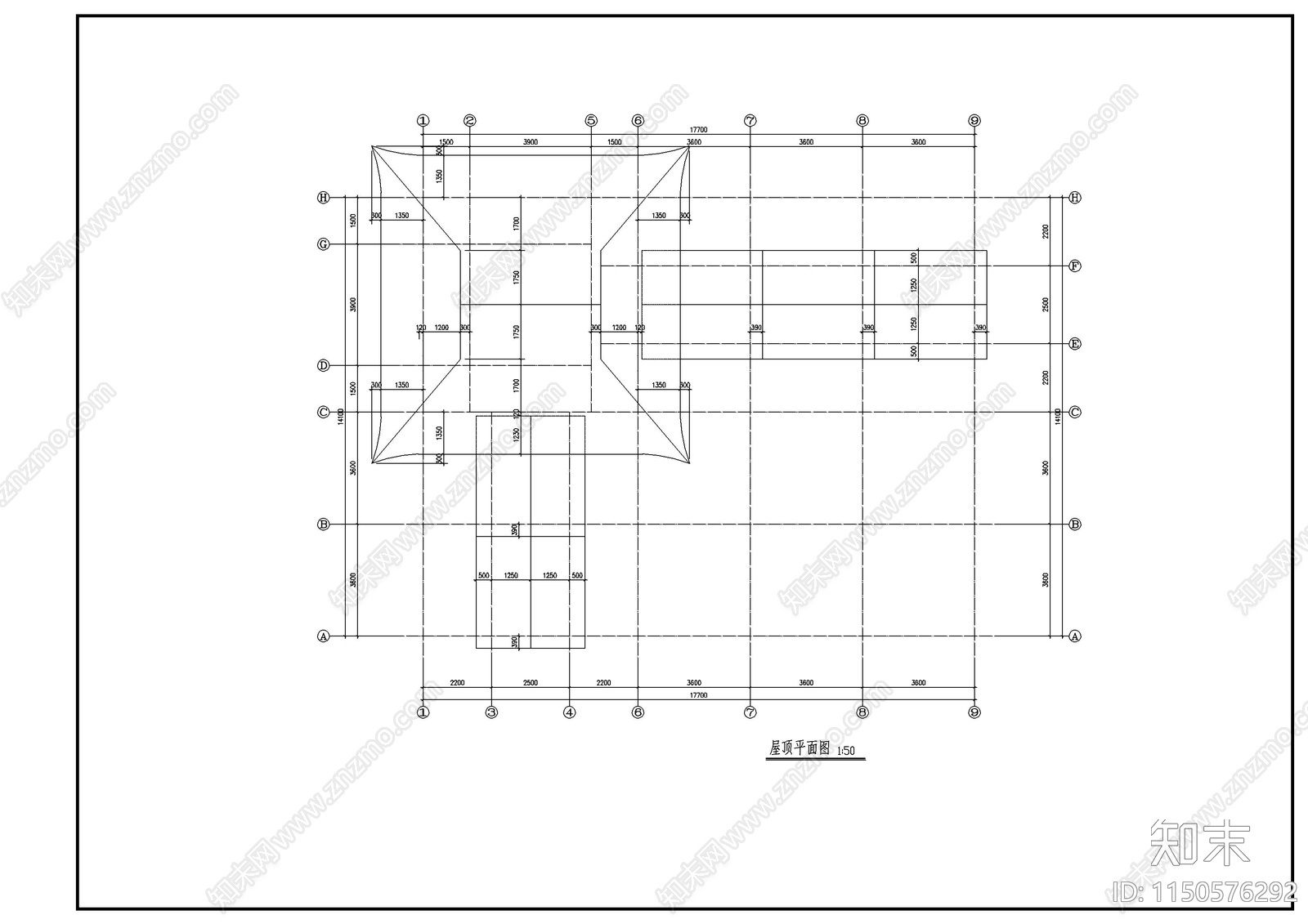 六角亭景观cad施工图下载【ID:1150576292】