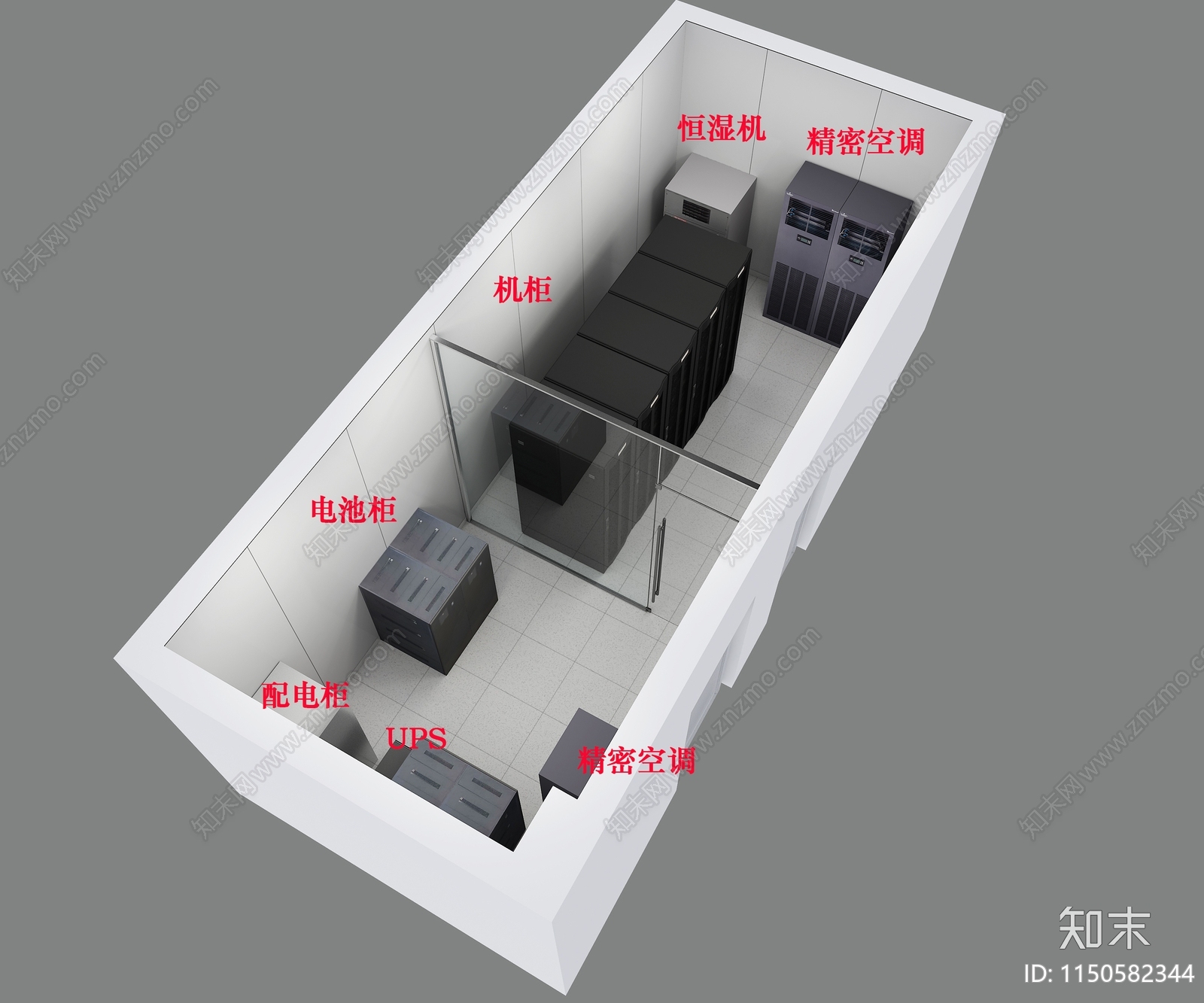 信息机房3D模型下载【ID:1150582344】