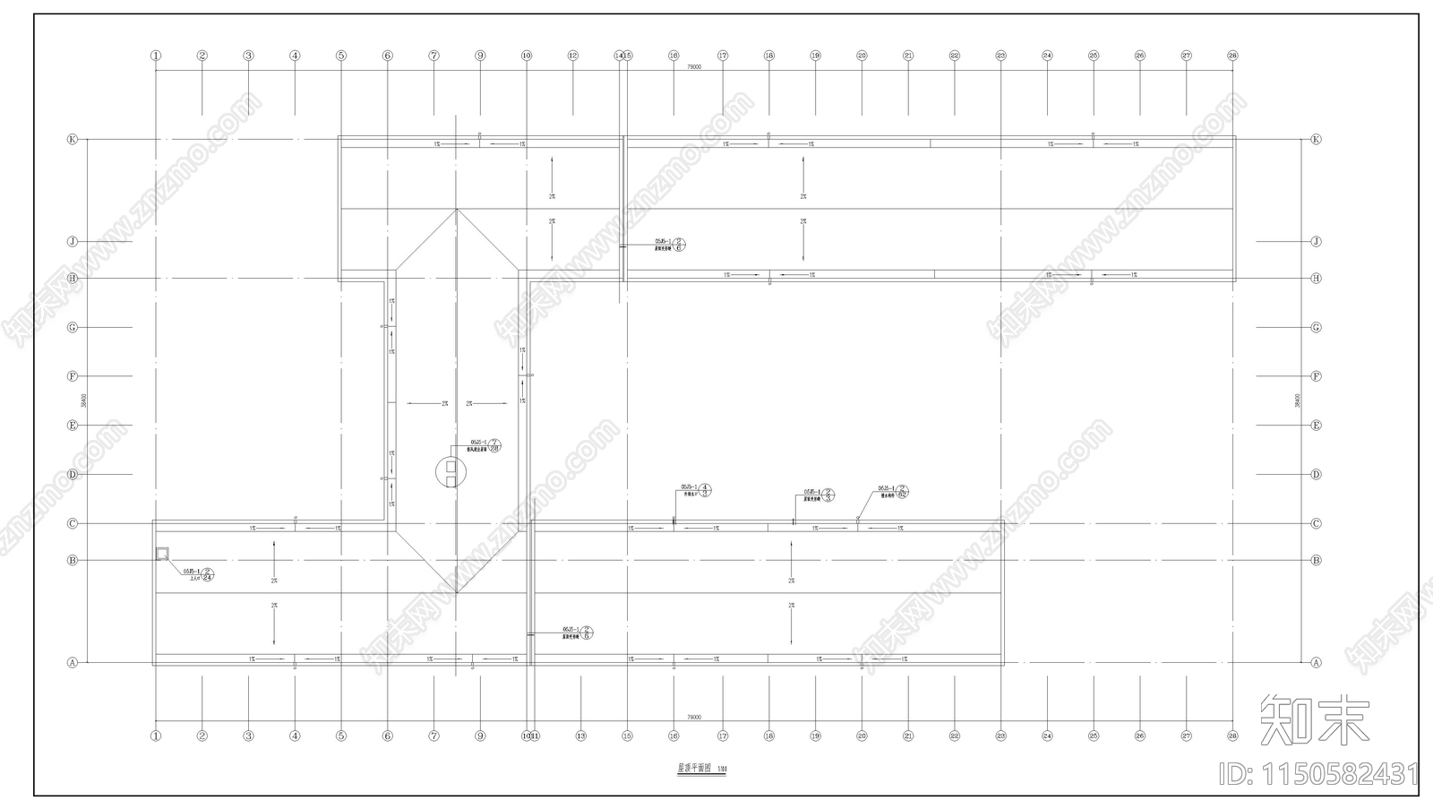 某县高中教学楼建筑cad施工图下载【ID:1150582431】