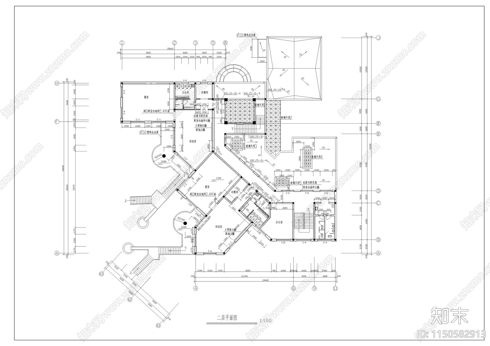 某小区幼儿园建筑施工图下载【ID:1150582913】