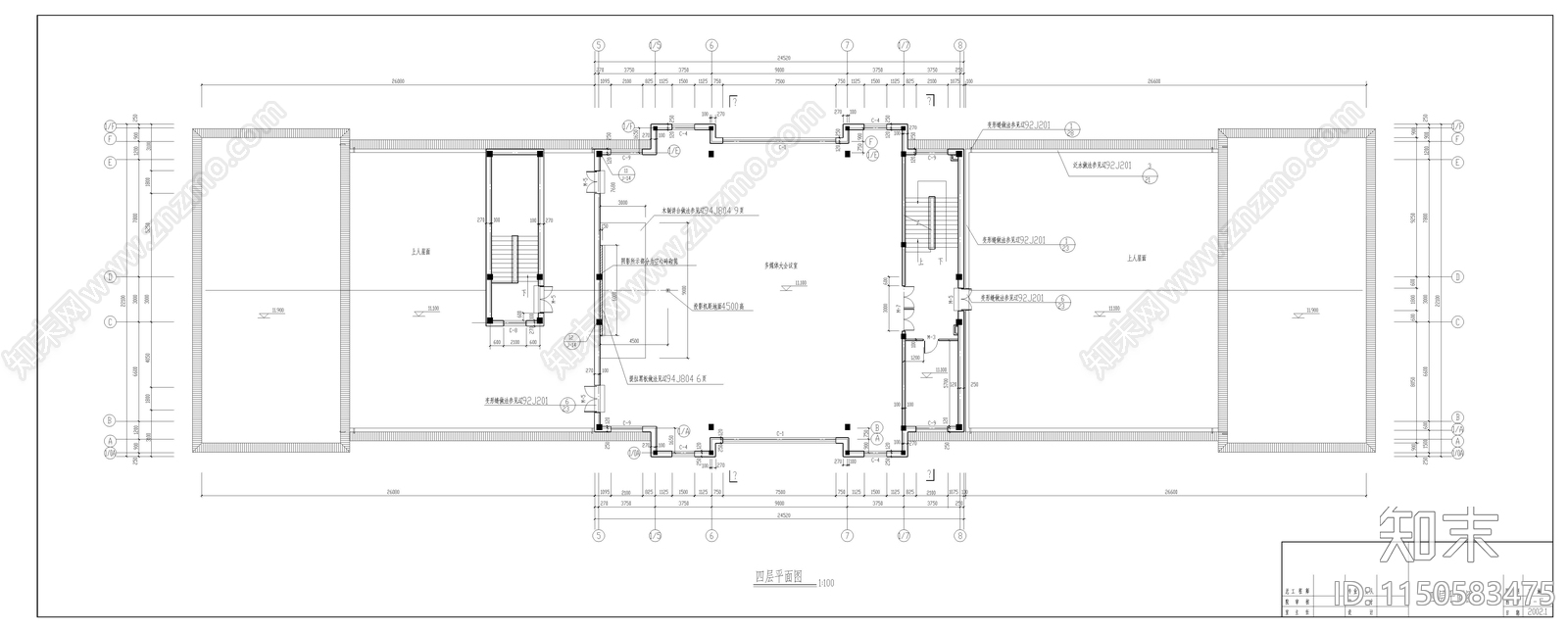 某小学教学楼建筑cad施工图下载【ID:1150583475】