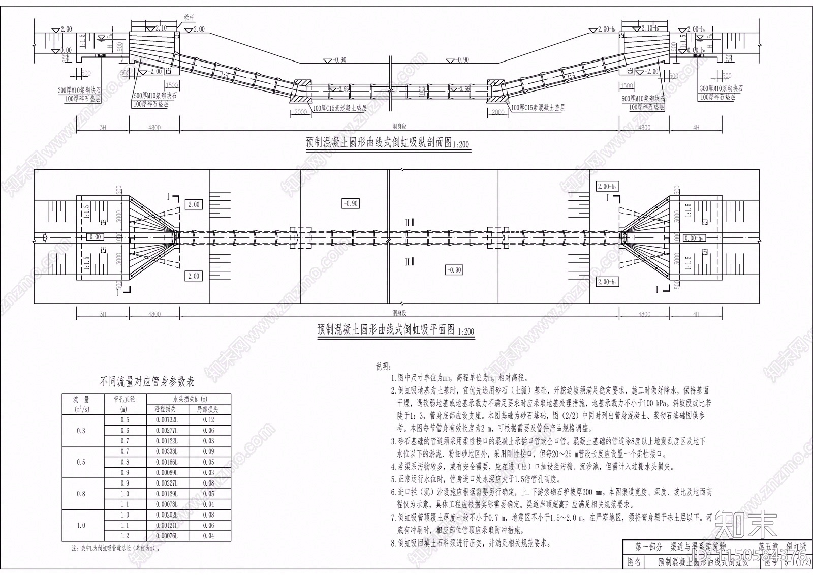 180套小型农田水利工程设计图集渠道跌水渡槽施工图下载【ID:1150584376】