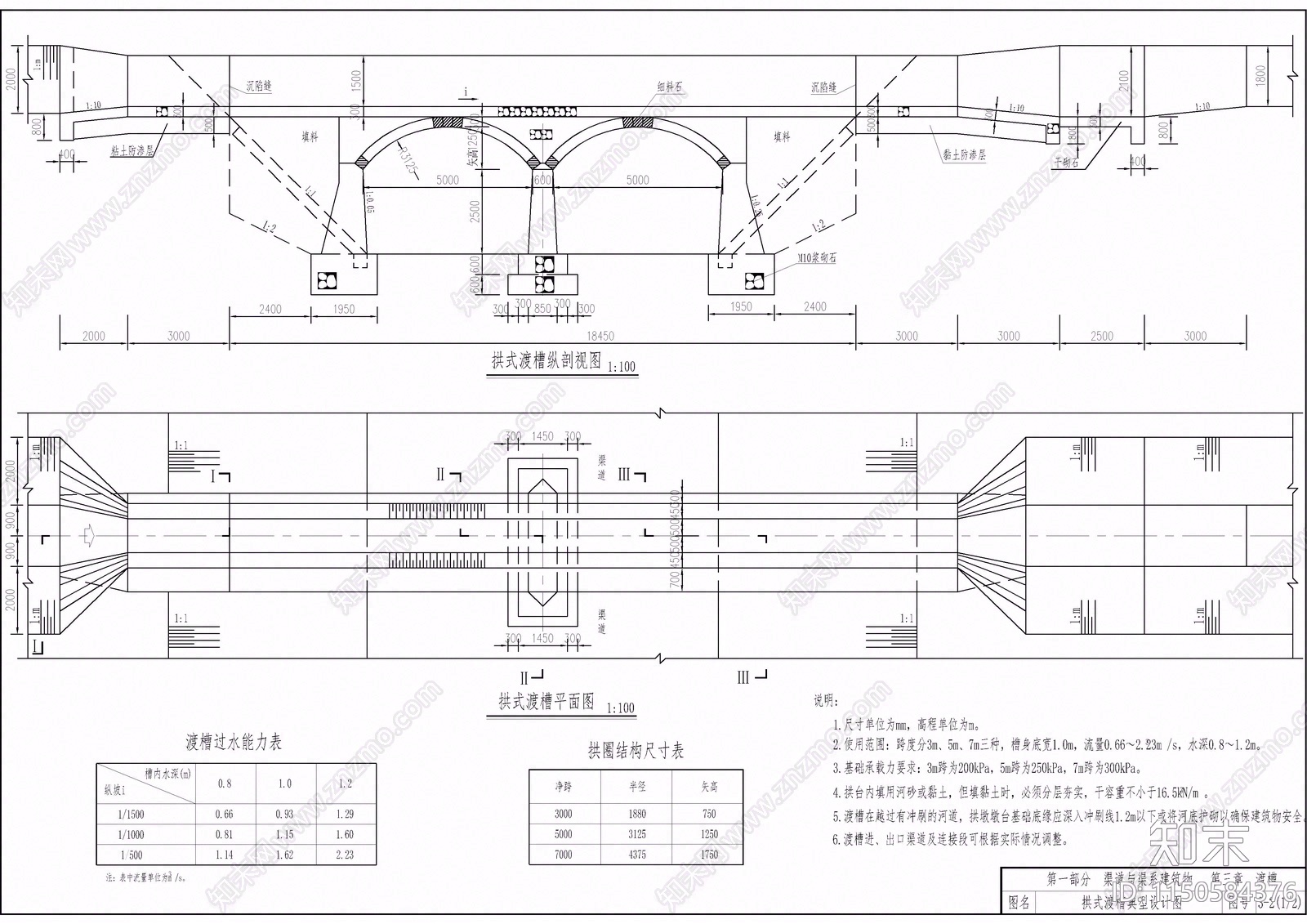 180套小型农田水利工程设计图集渠道跌水渡槽施工图下载【ID:1150584376】