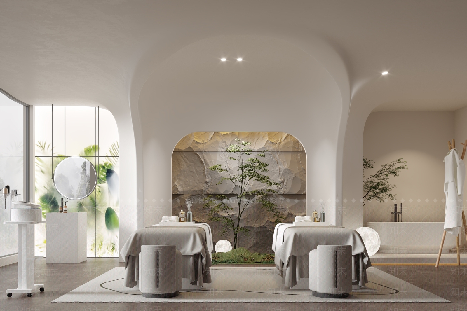 侘寂美容SPA店3D模型下载【ID:1150585383】