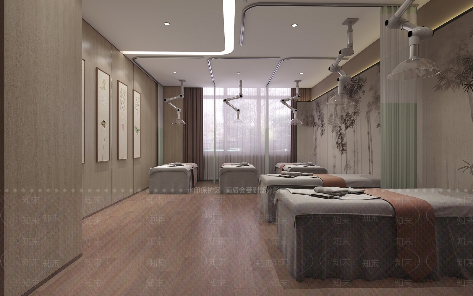 新中式美容SPA3D模型下载【ID:1150590027】