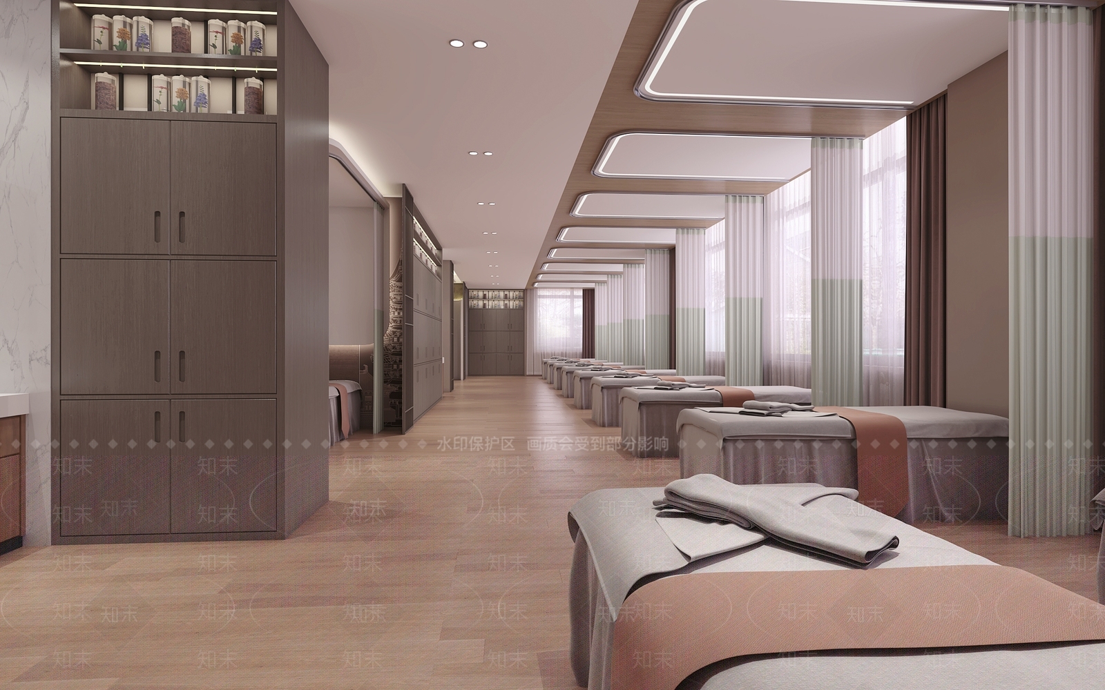新中式美容SPA3D模型下载【ID:1150590027】