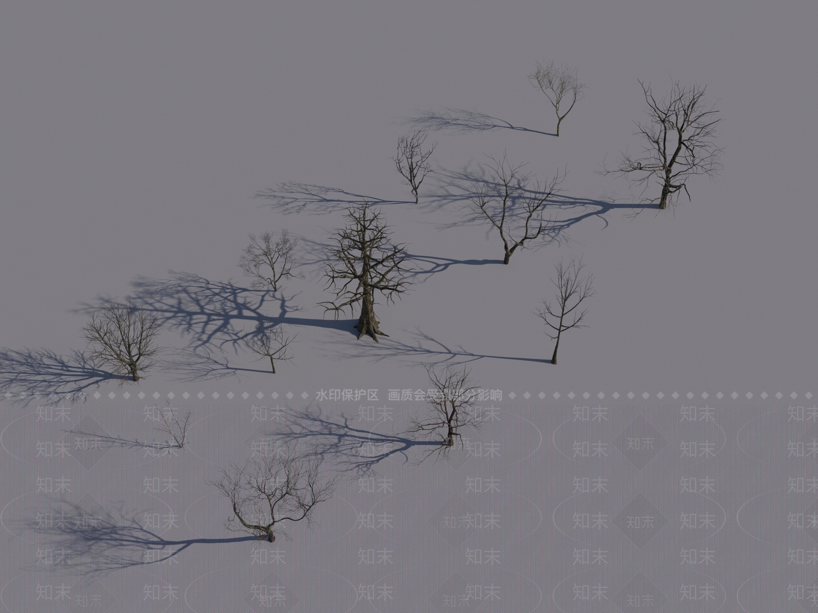 乔木枯树3D模型下载【ID:1150602856】