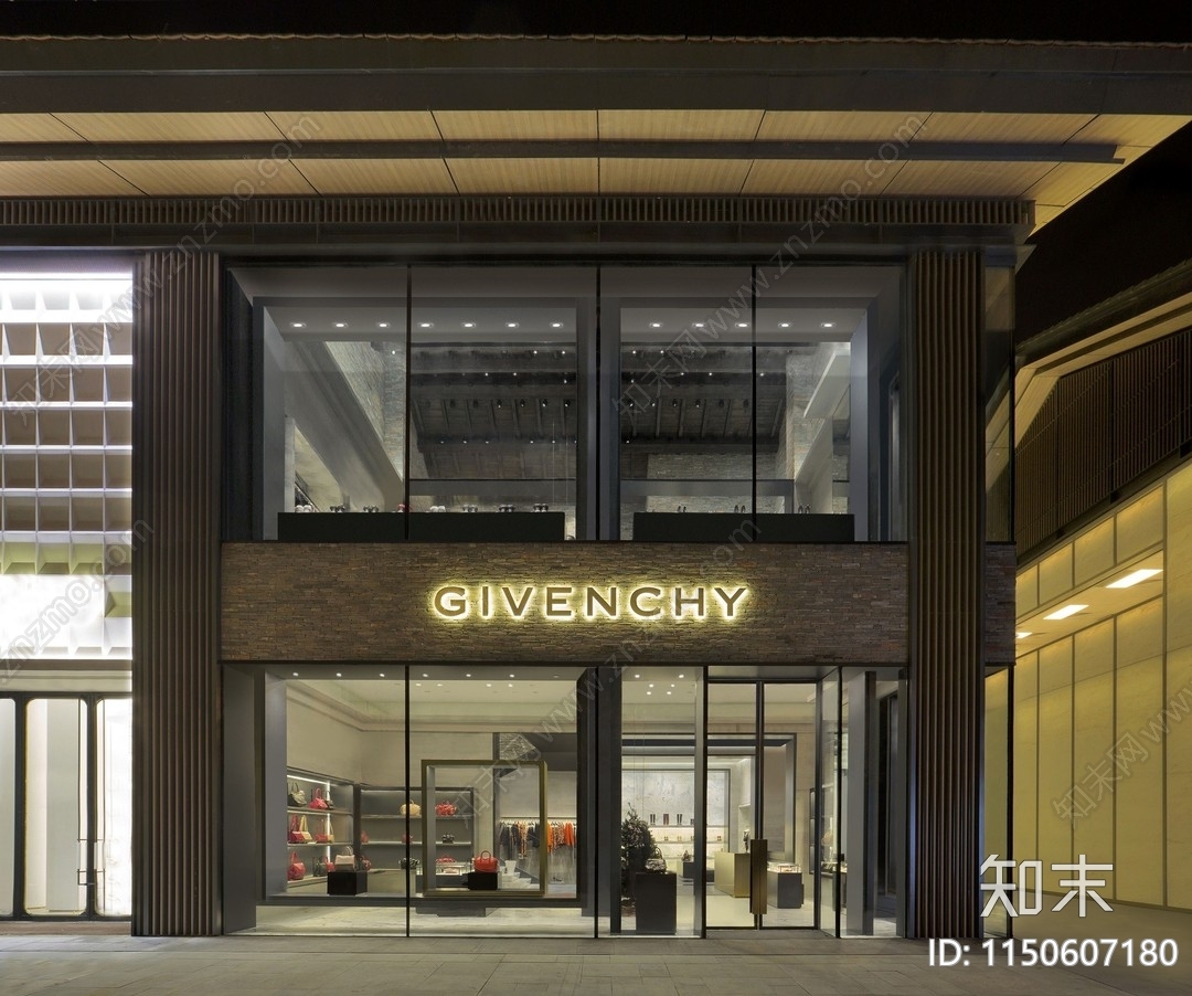 法国奢侈品品牌纪梵太古里旗舰店cad施工图下载【ID:1150607180】
