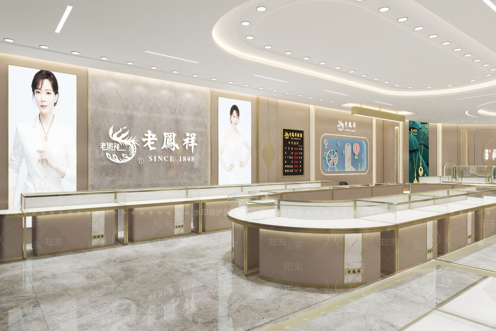 现代珠宝店3D模型下载【ID:1150609626】