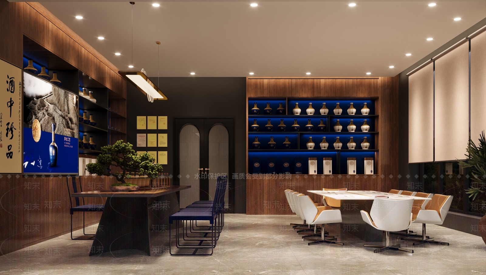 现代烟酒店3D模型下载【ID:1150609838】
