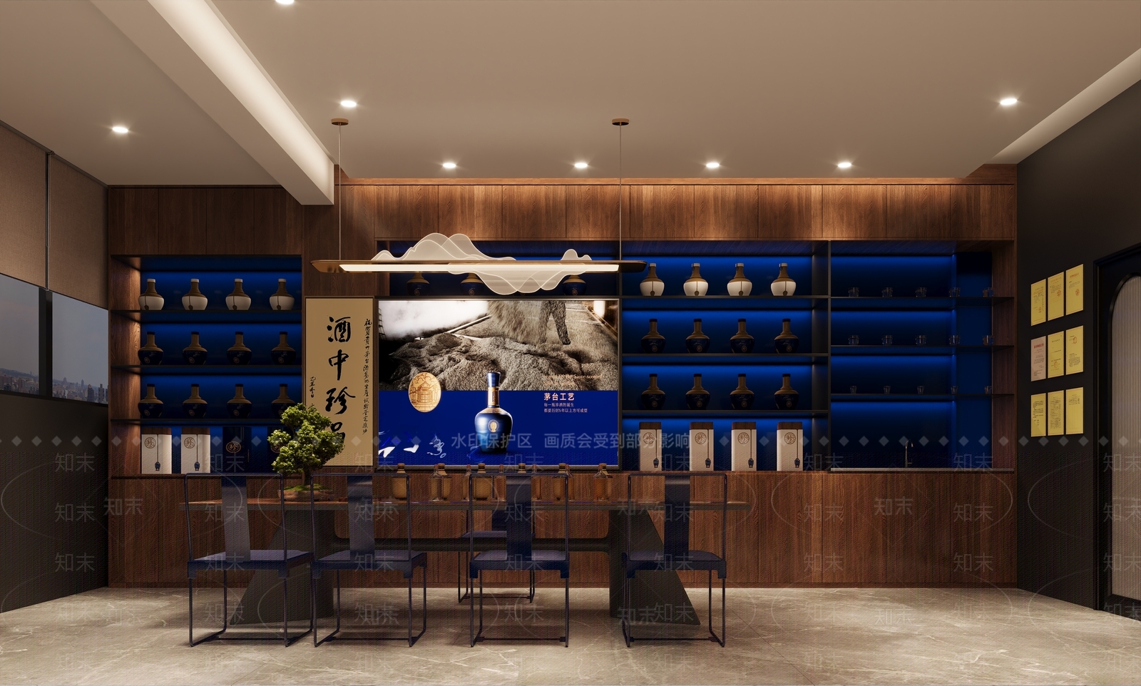 现代烟酒店3D模型下载【ID:1150609838】