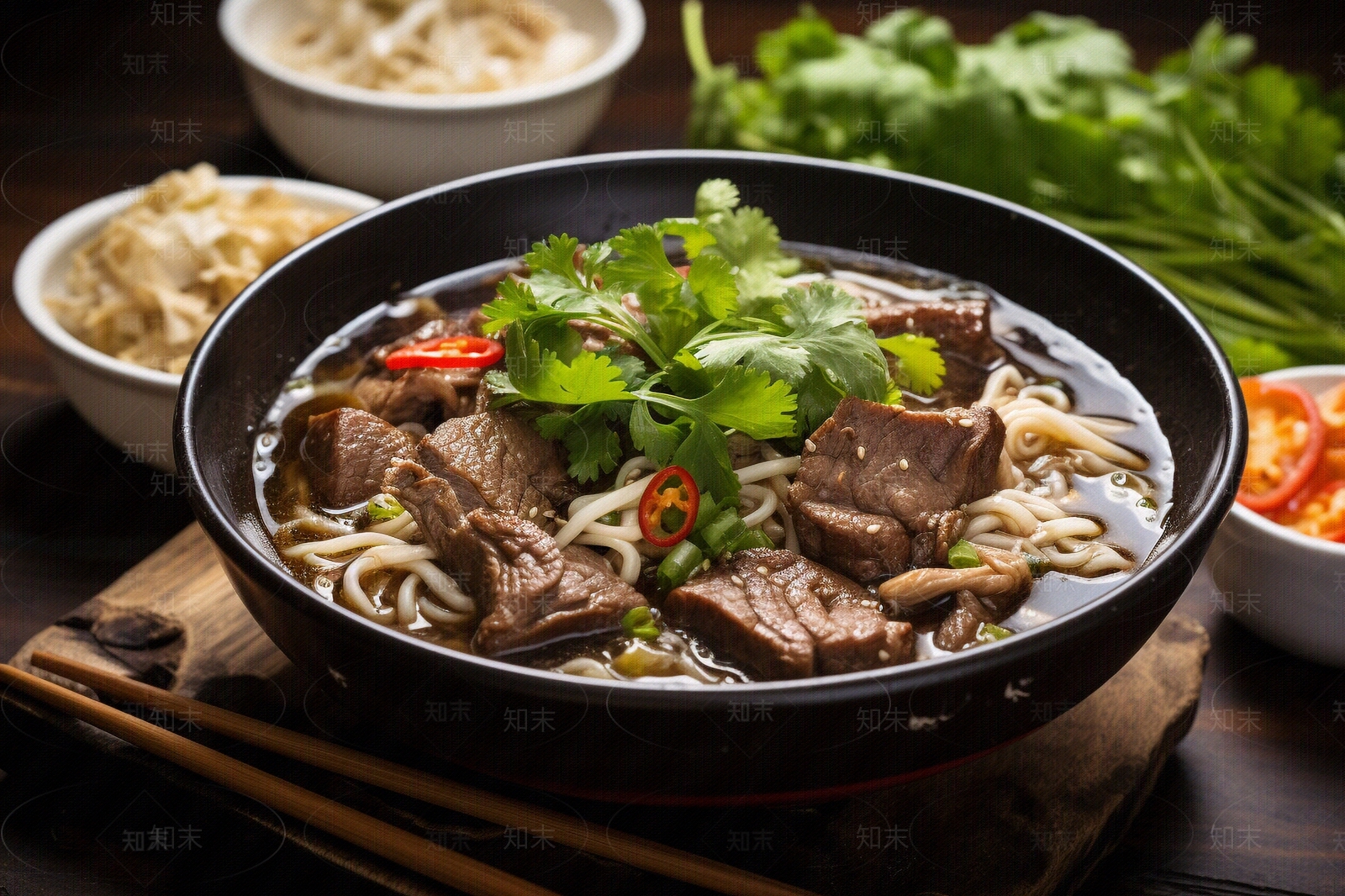 牛肉拉面美食海报贴图下载【ID:1150618634】