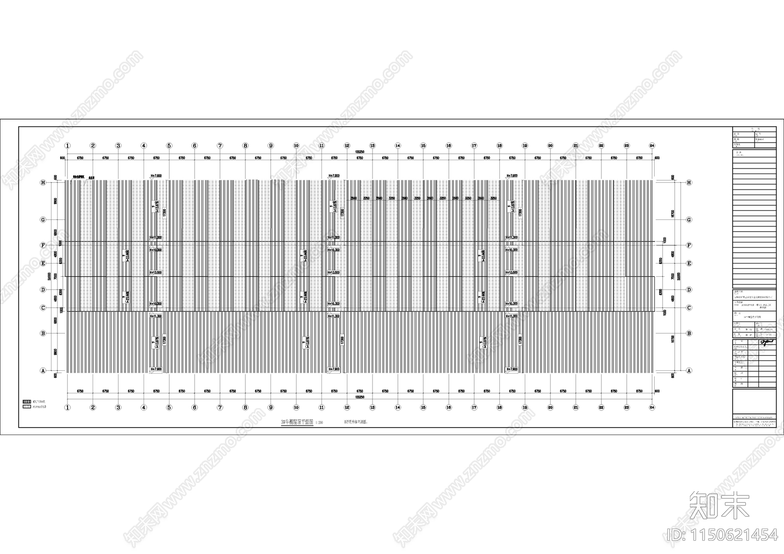 2套养牛场养殖全建筑结构水电施工图纸施工图下载【ID:1150621454】