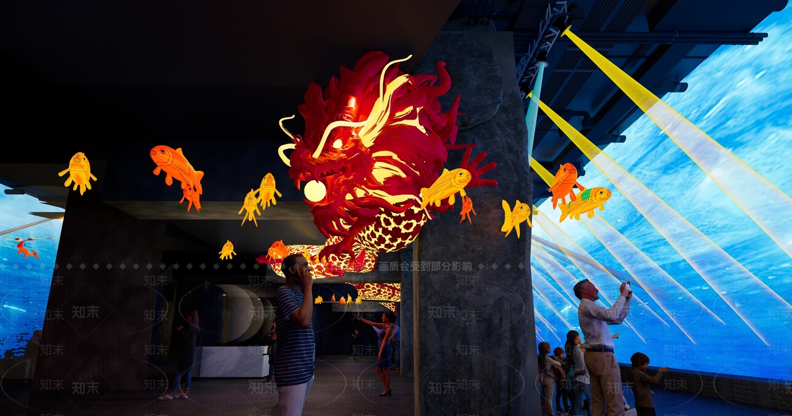 中式龙灯SU模型下载【ID:1150940990】