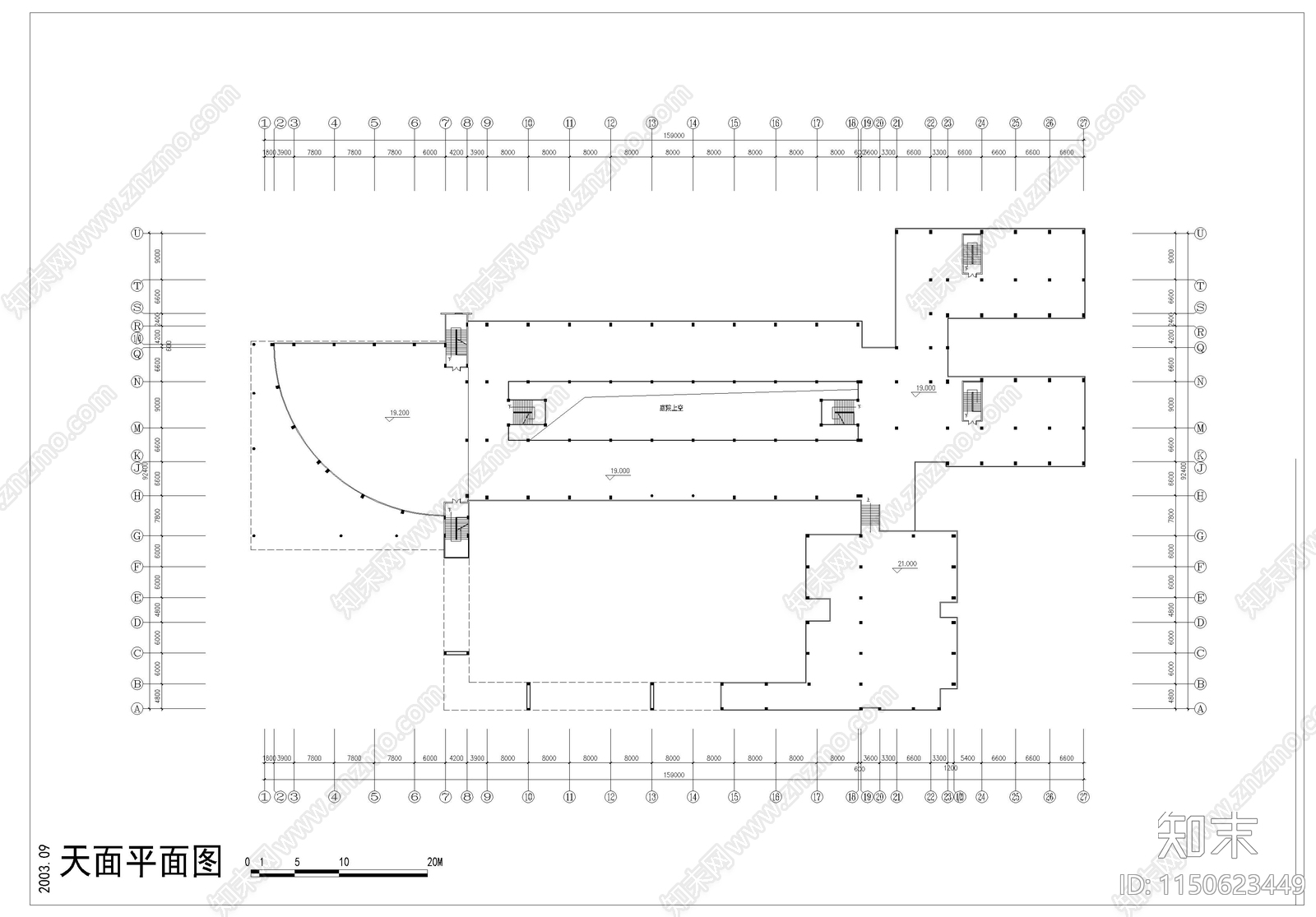 某学校建筑施工图cad施工图下载【ID:1150623449】