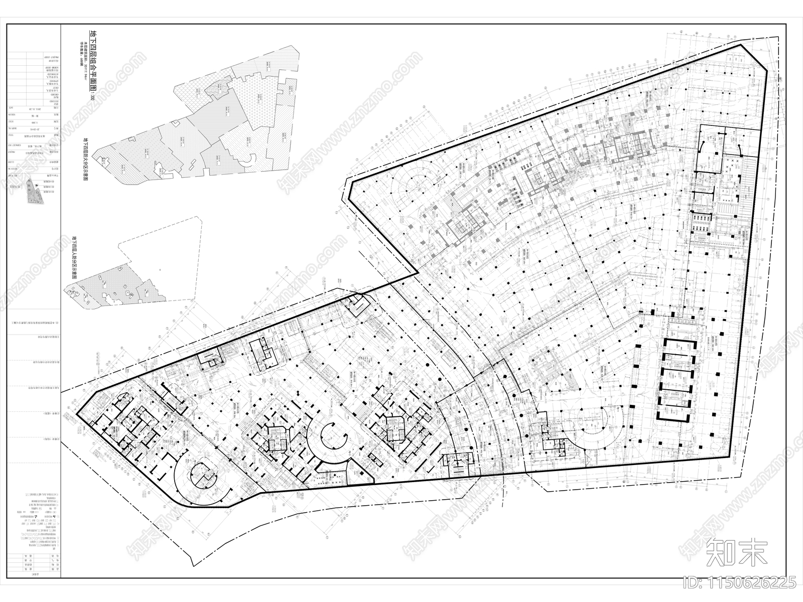 某商业公寓住宅综合体完整建筑施工图cad施工图下载【ID:1150626225】