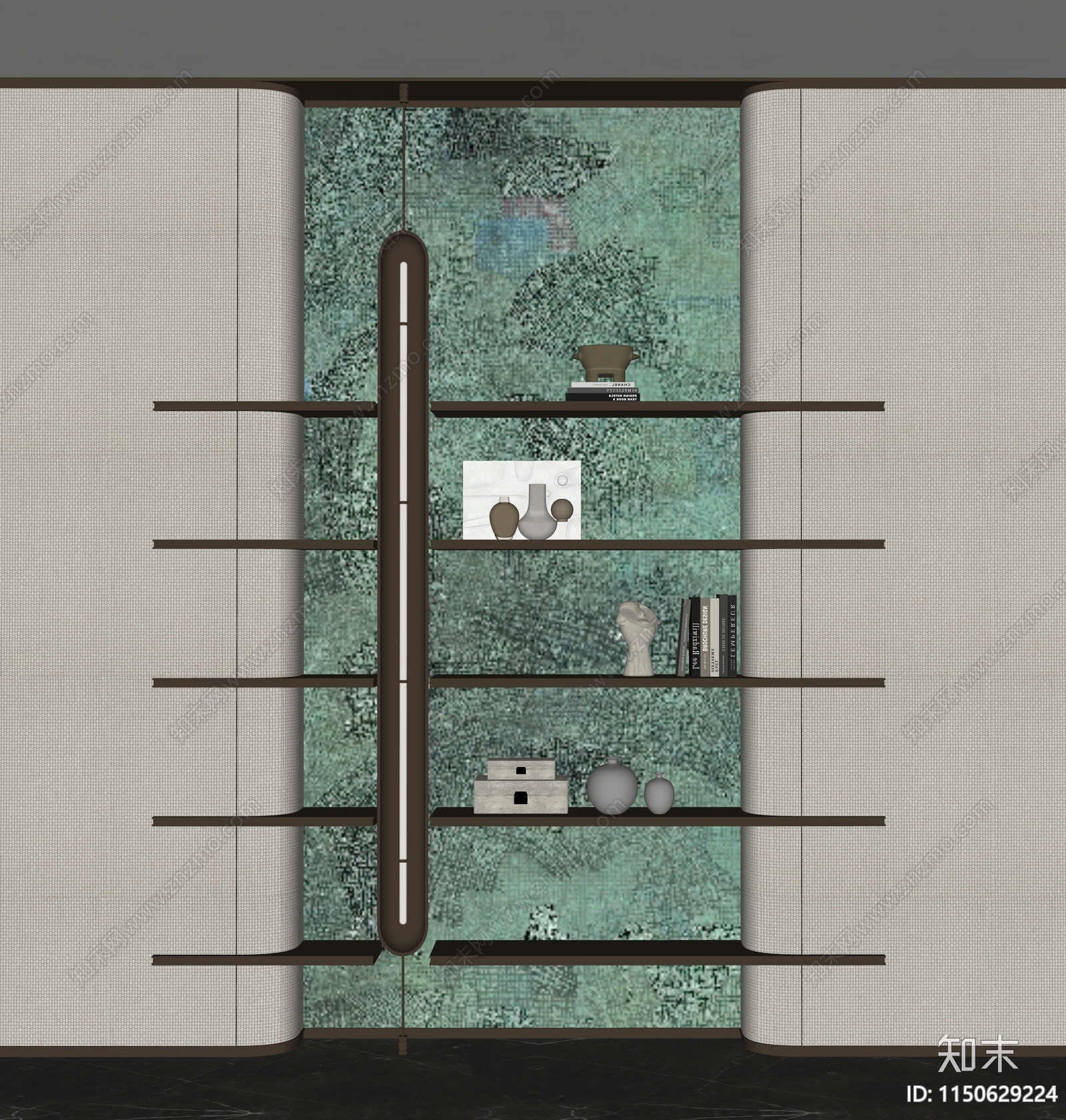 现代轻奢装饰架SU模型下载【ID:1150629224】