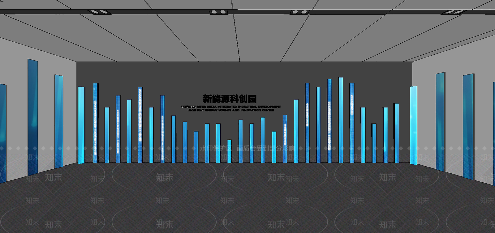现代科技序厅SU模型下载【ID:1151119903】