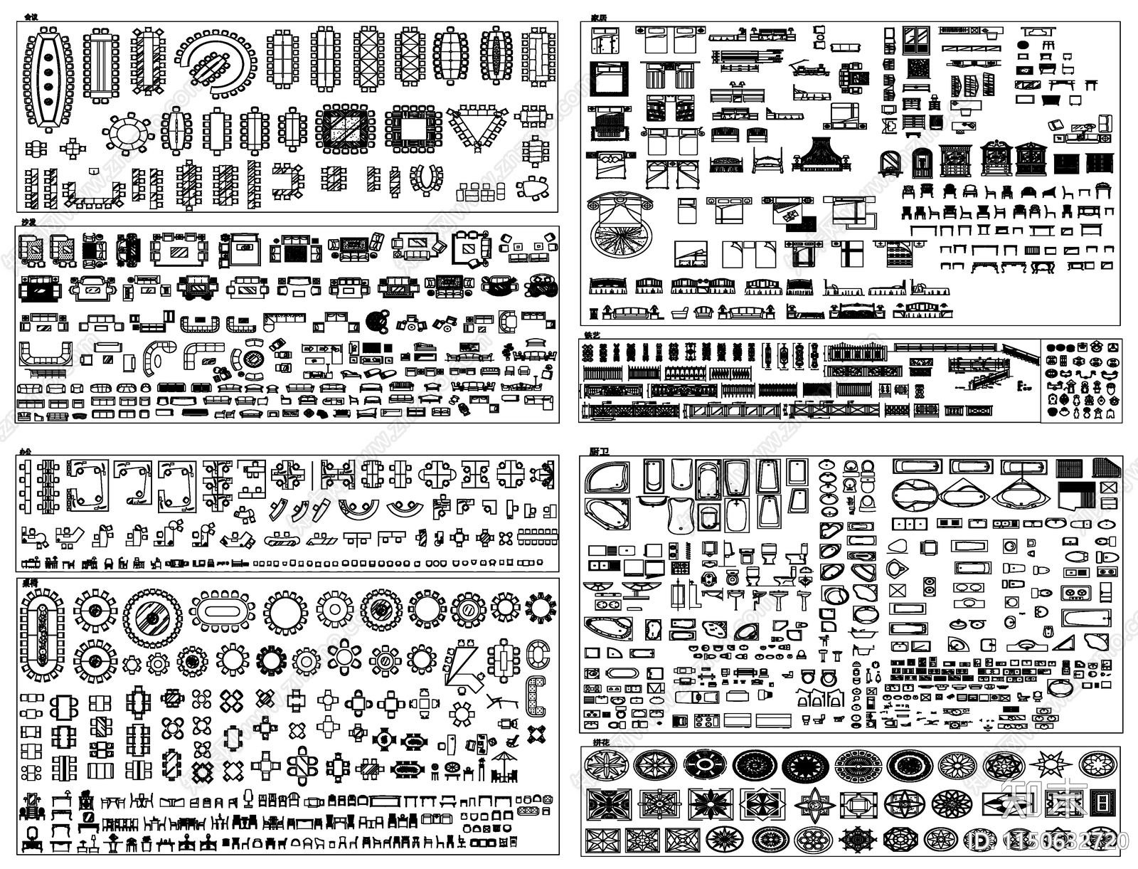 室内设计家装工装家具电器灯具图库设计素材施工图下载【ID:1150632720】