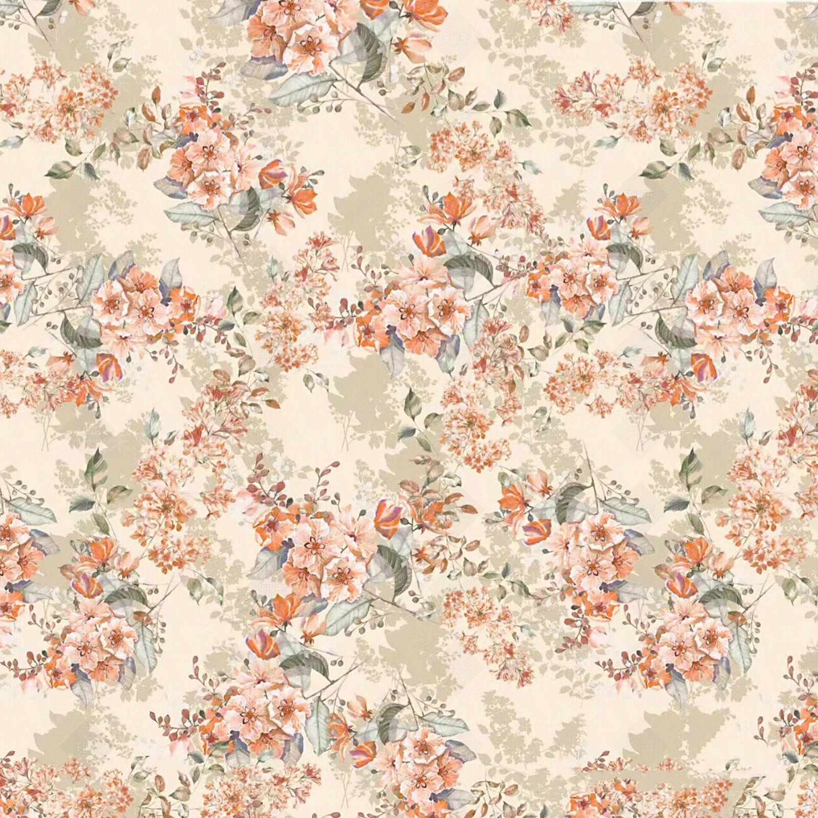 粉色碎花壁纸贴图下载【ID:1150638943】