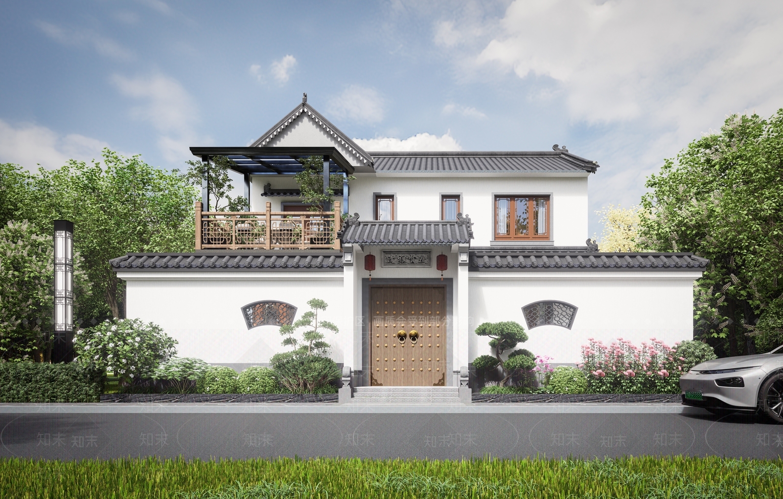 中式四合院SU模型下载【ID:1150820472】