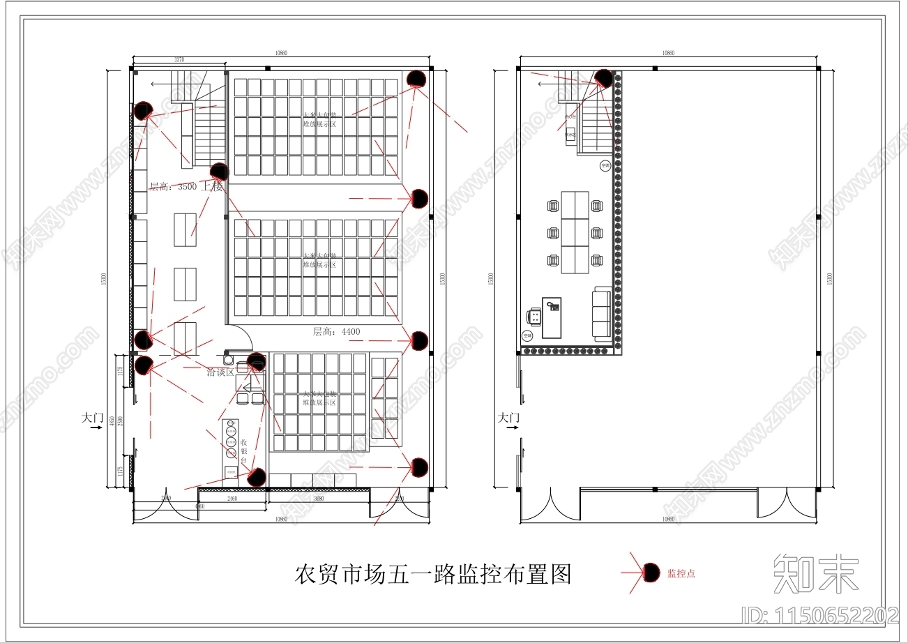 农贸大米店施工图下载【ID:1150652202】