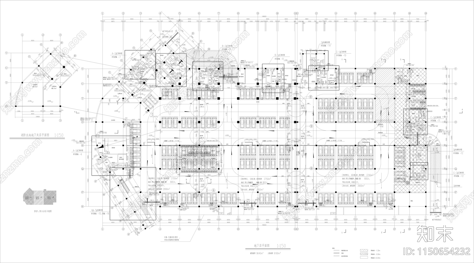 黄金海岸商住综合楼施工图cad施工图下载【ID:1150654232】