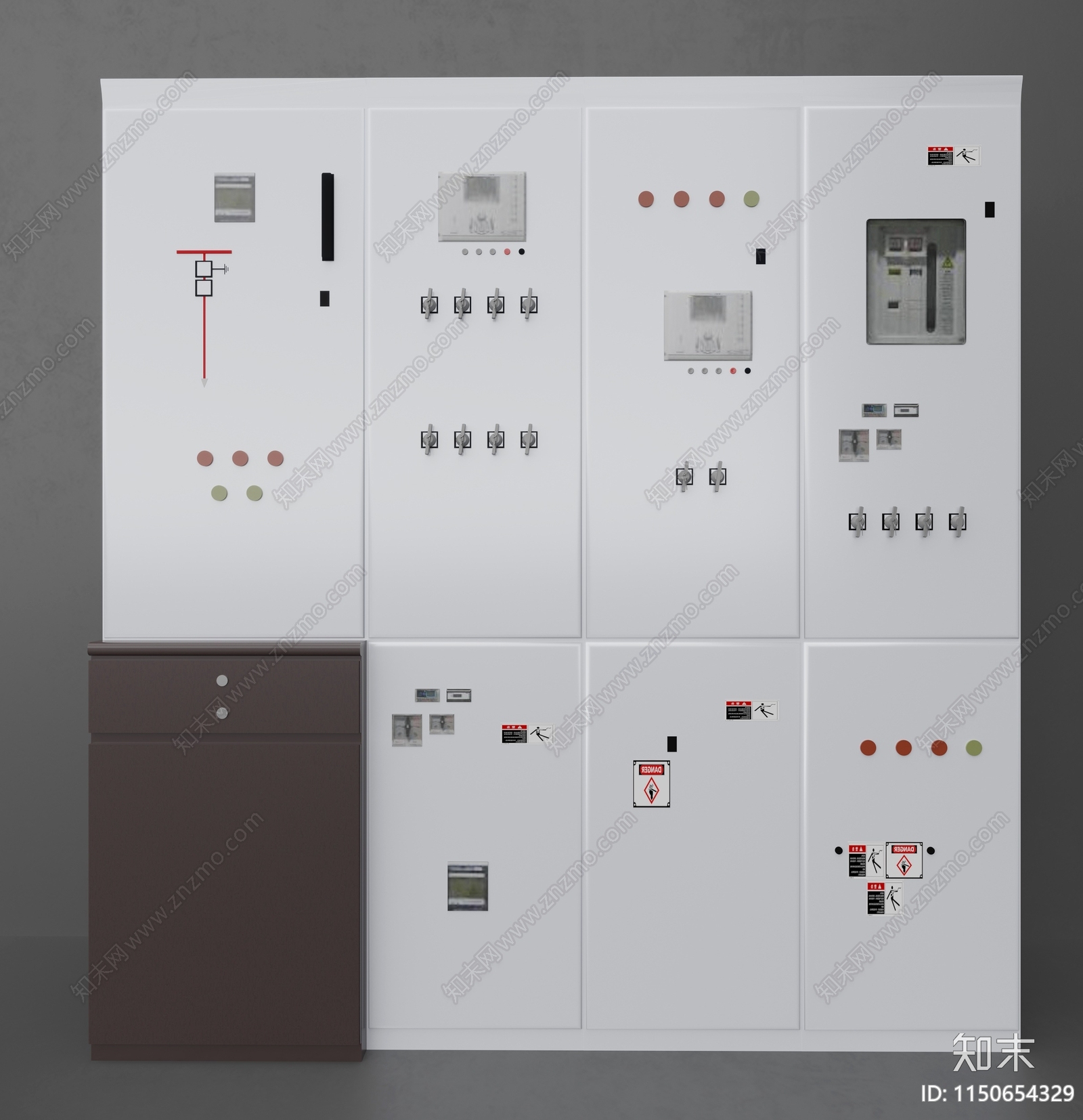 机柜3D模型下载【ID:1150654329】