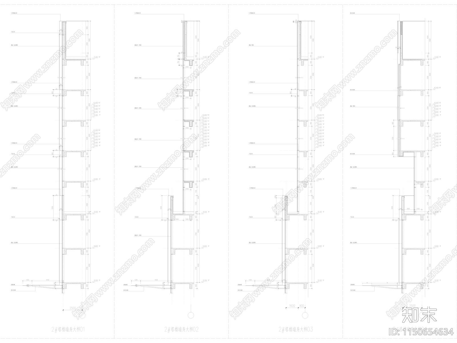 某商业广场综合体建筑cad施工图下载【ID:1150743873】