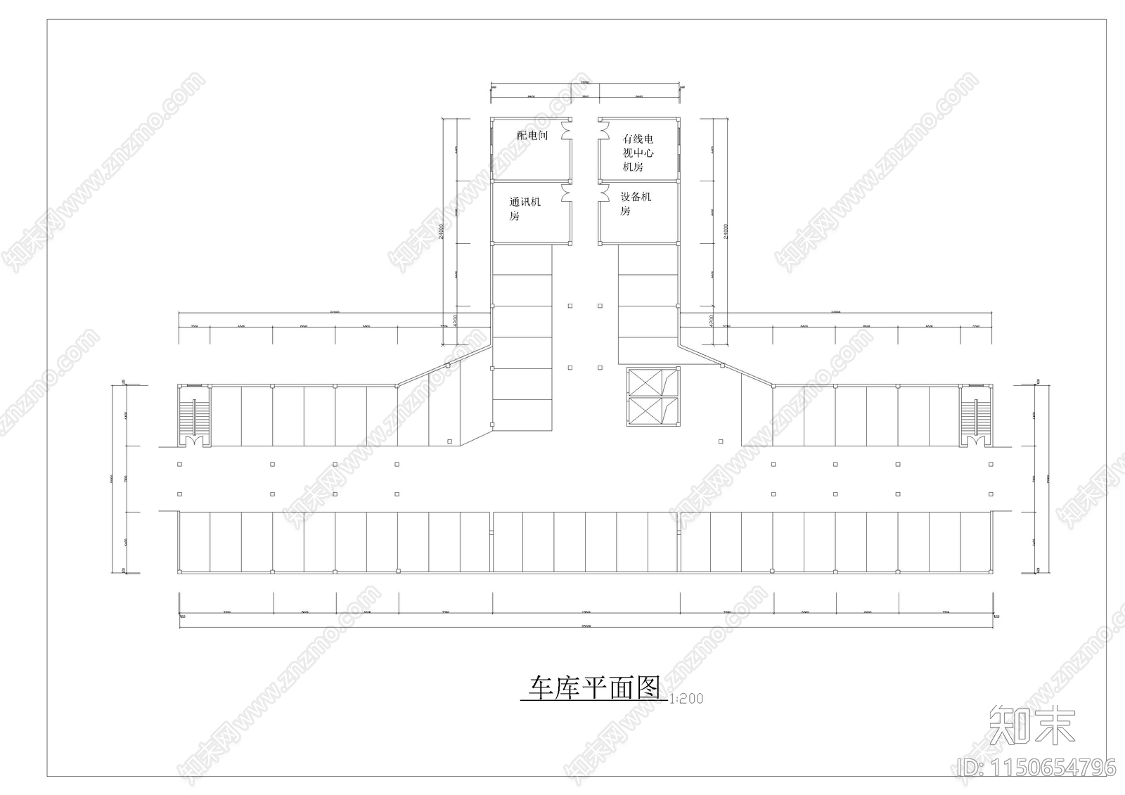 某学校办公楼大楼建筑图施工图下载【ID:1150654796】