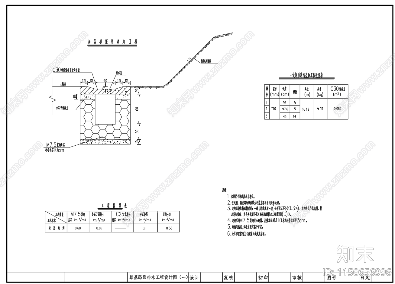 路基路面排水工程路基防护工程图cad施工图下载【ID:1150656996】