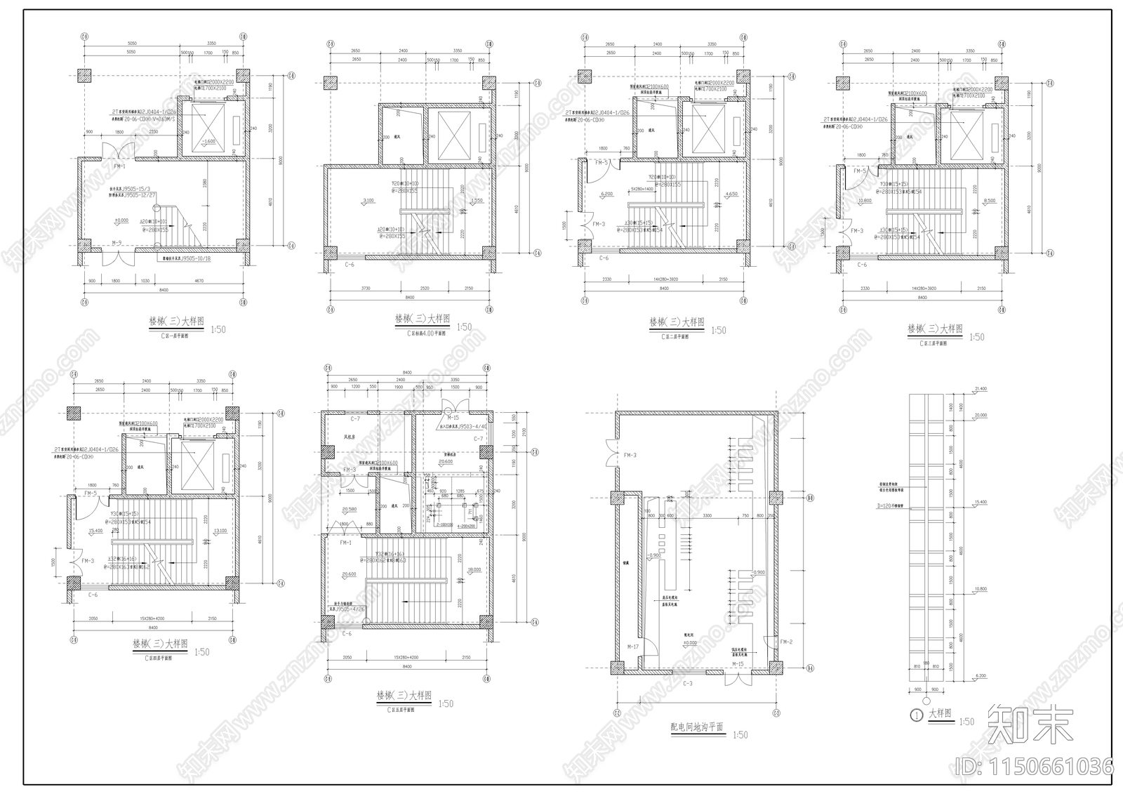 大型商场建筑施工图cad施工图下载【ID:1150661036】