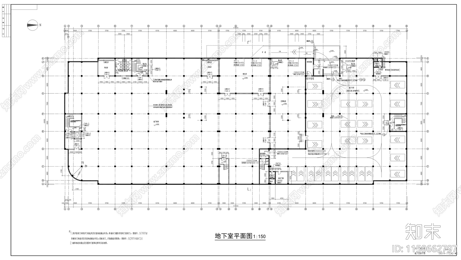 大型商场建筑图cad施工图下载【ID:1150662797】