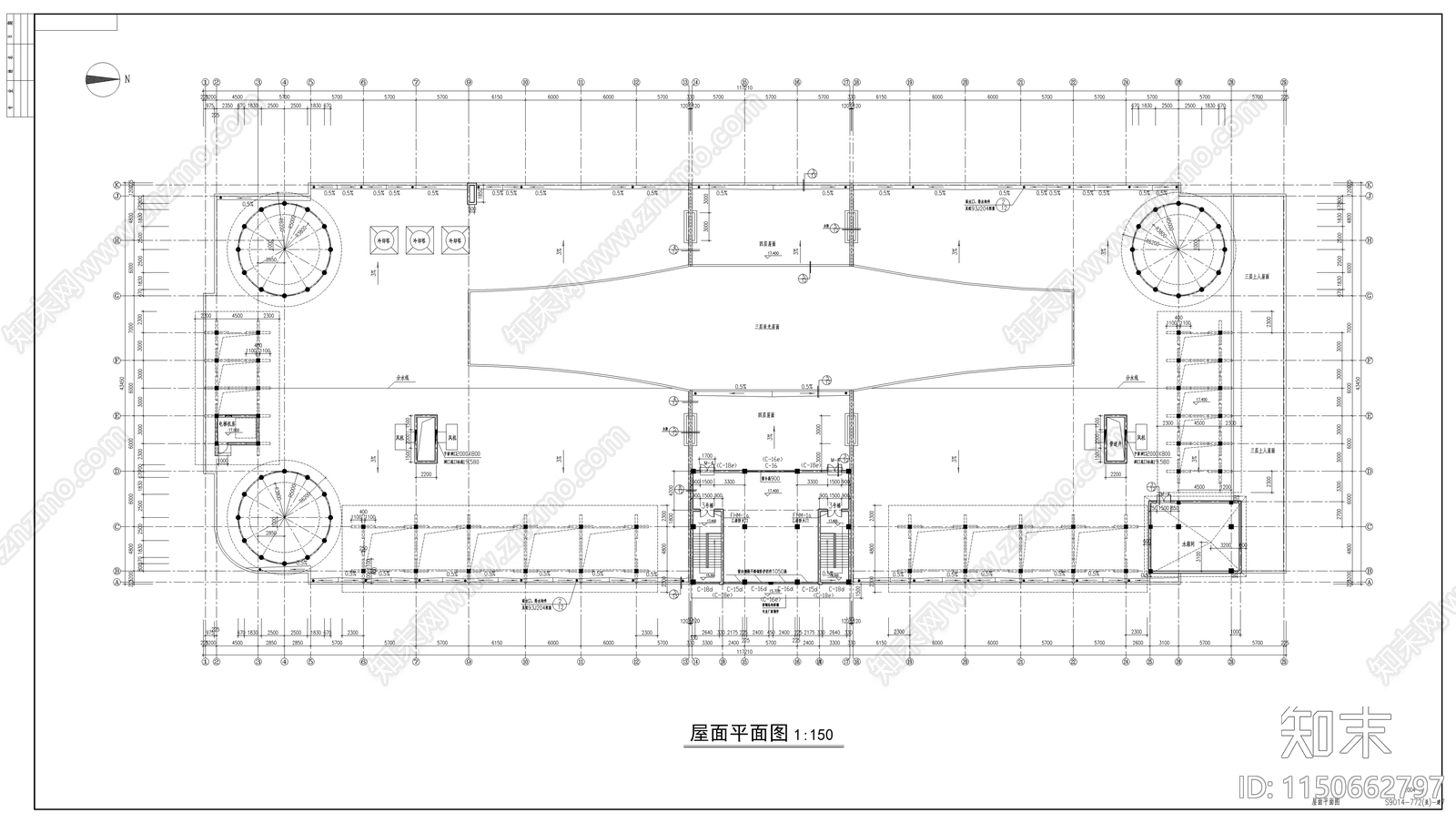 大型商场建筑图cad施工图下载【ID:1150662797】