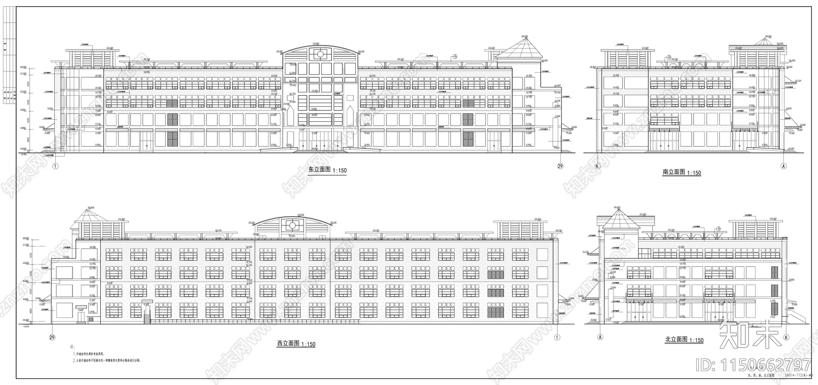 大型商场建筑图cad施工图下载【ID:1150662797】