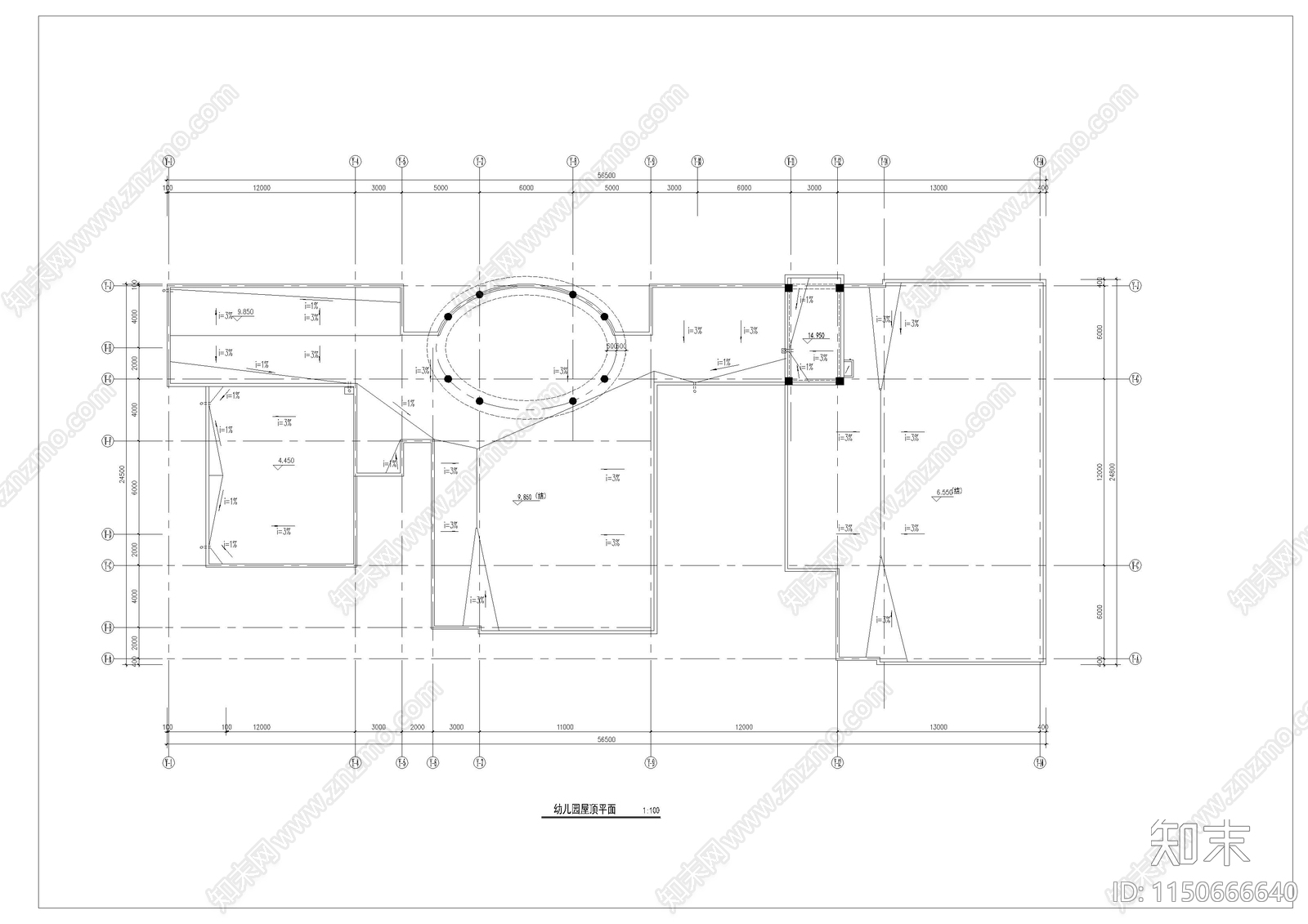 某幼儿园建筑图cad施工图下载【ID:1150666640】