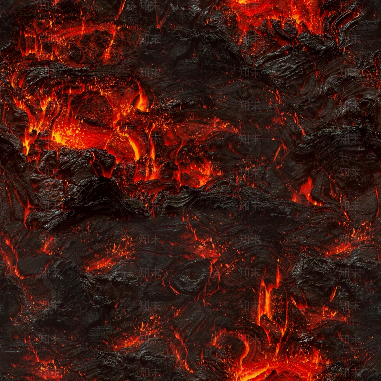 无缝火山熔岩岩浆火山喷发贴图下载【ID:1150666836】