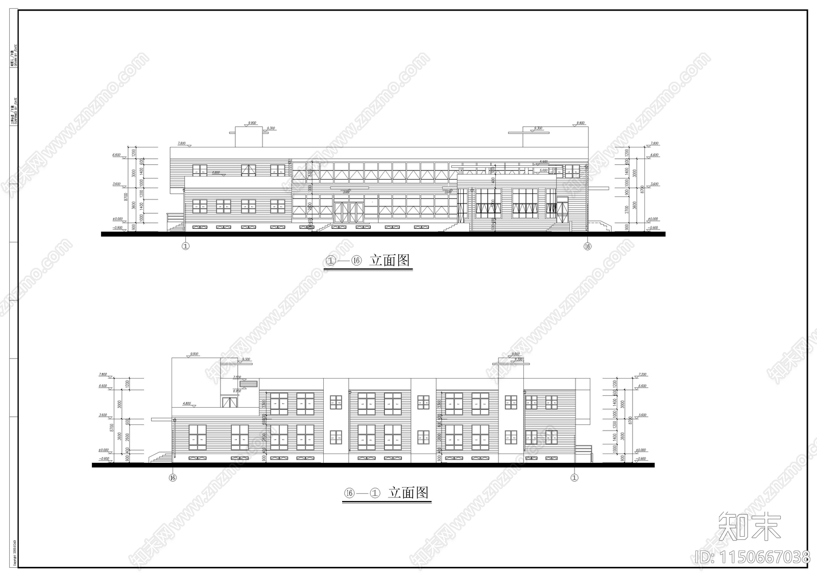 某幼儿园施工图cad施工图下载【ID:1150667038】