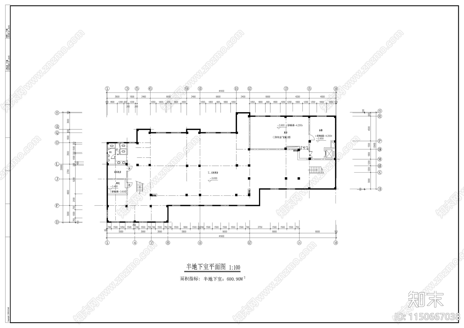 某幼儿园施工图cad施工图下载【ID:1150667038】