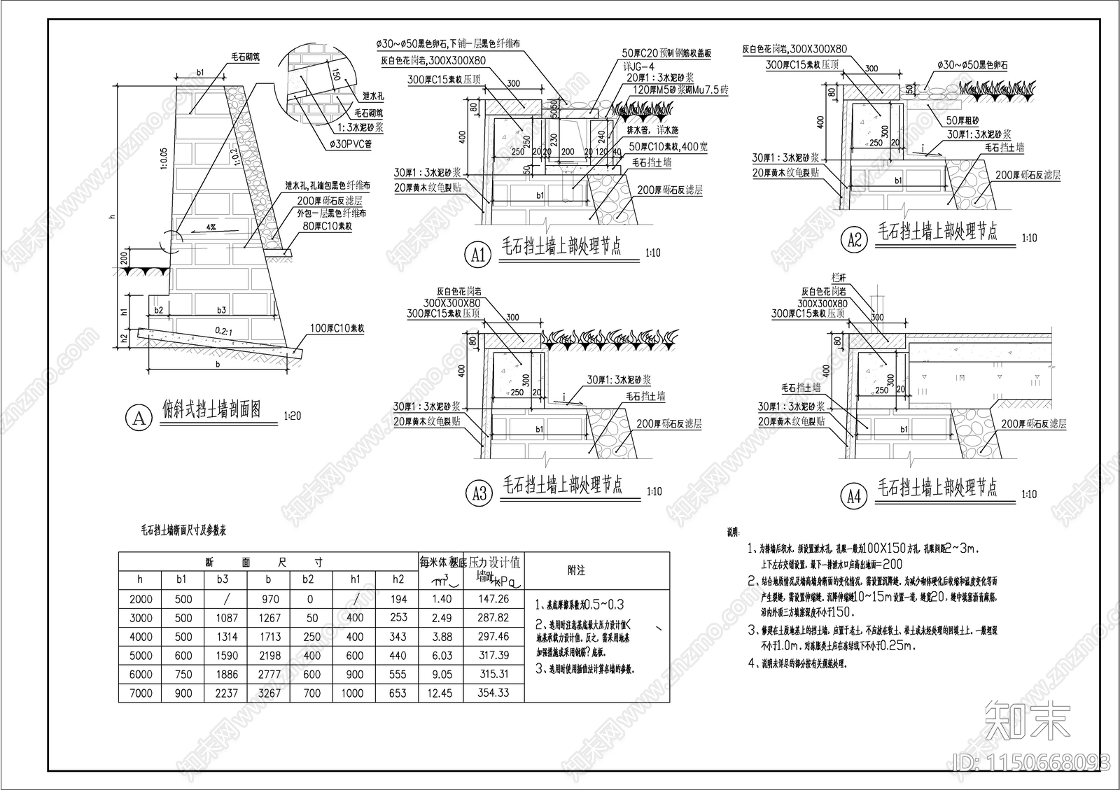 园林节点大样图施工图下载【ID:1150668093】