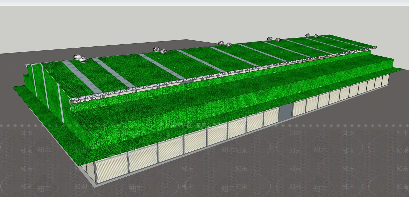 现代农贸市场SU模型下载【ID:1150670142】