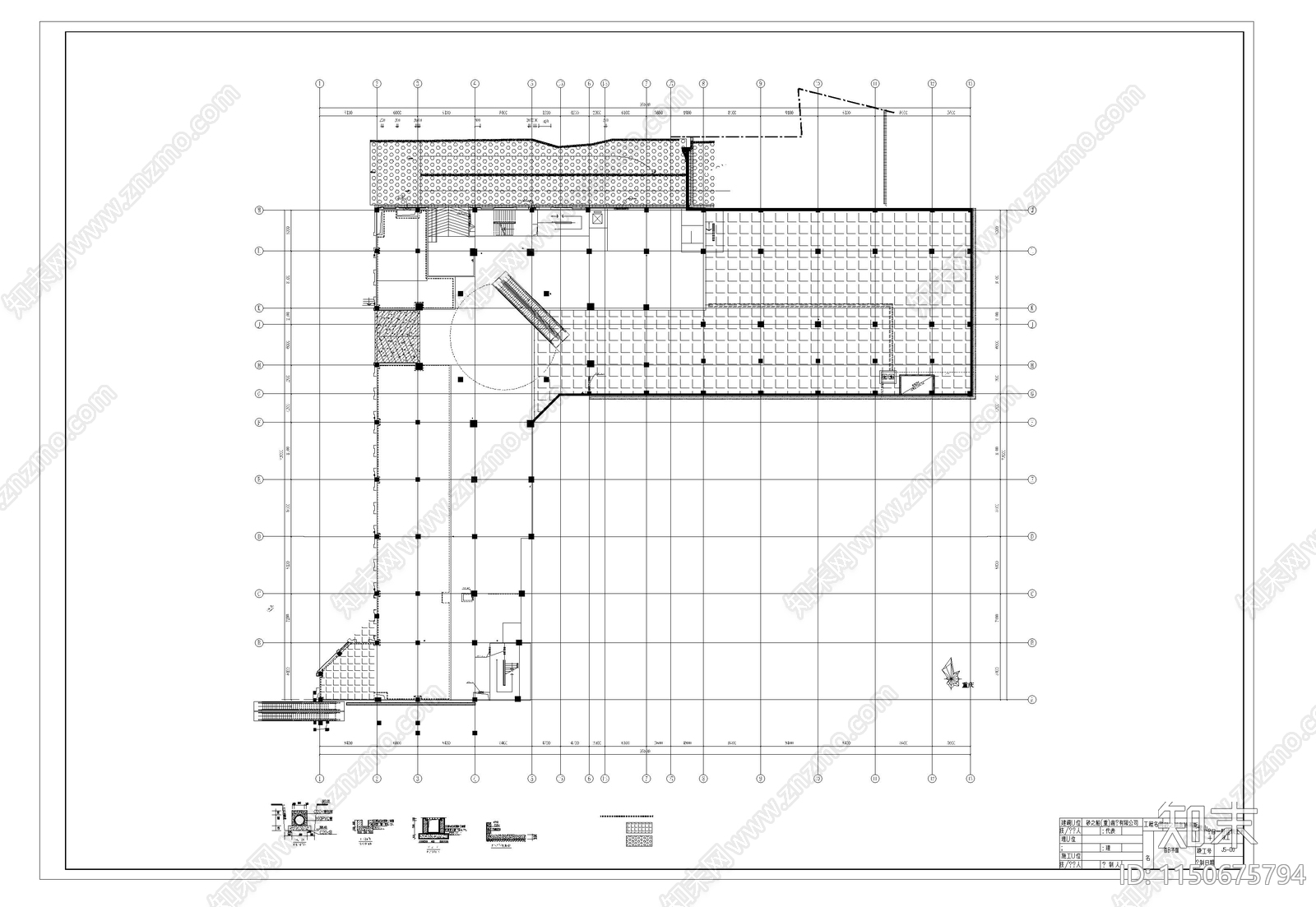 奥特莱斯砂之船主题乐园cad施工图下载【ID:1150675794】