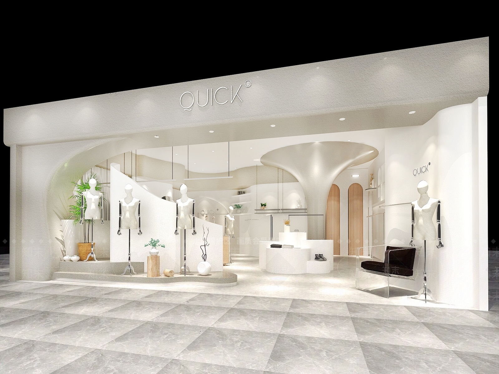 现代服装店3D模型下载【ID:1150679886】