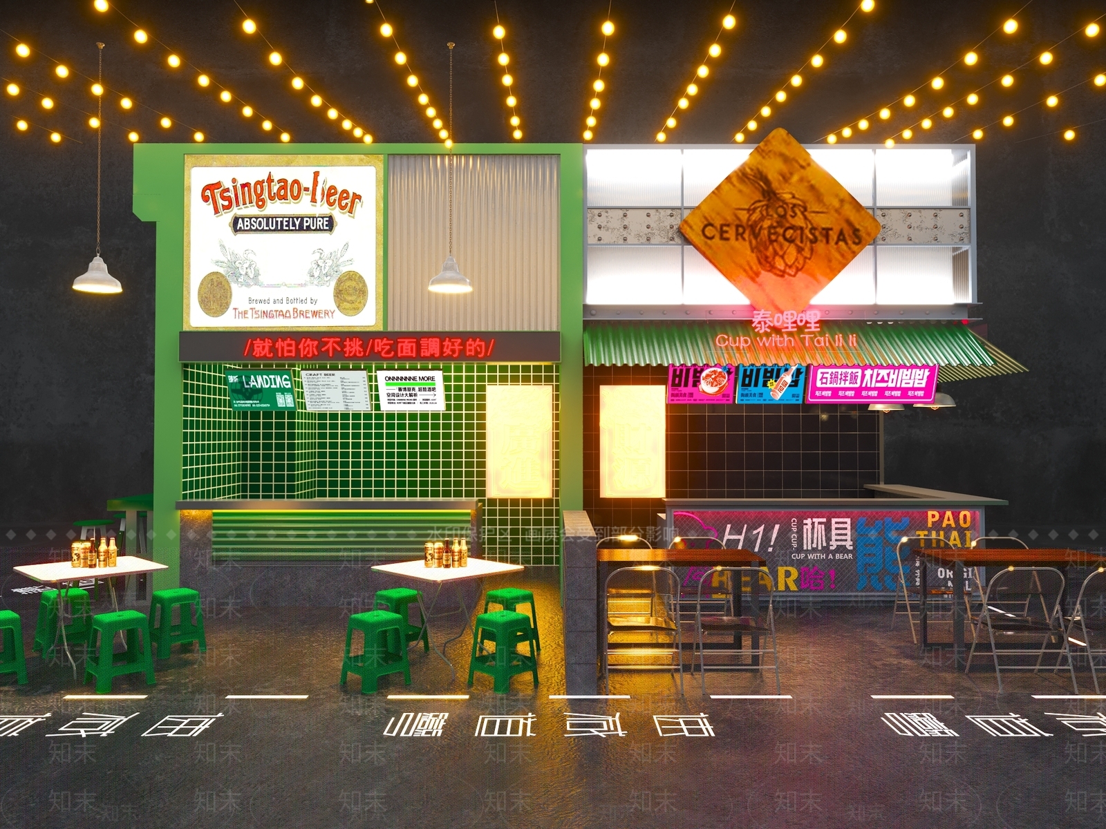 现代港式茶餐厅3D模型下载【ID:1150687168】