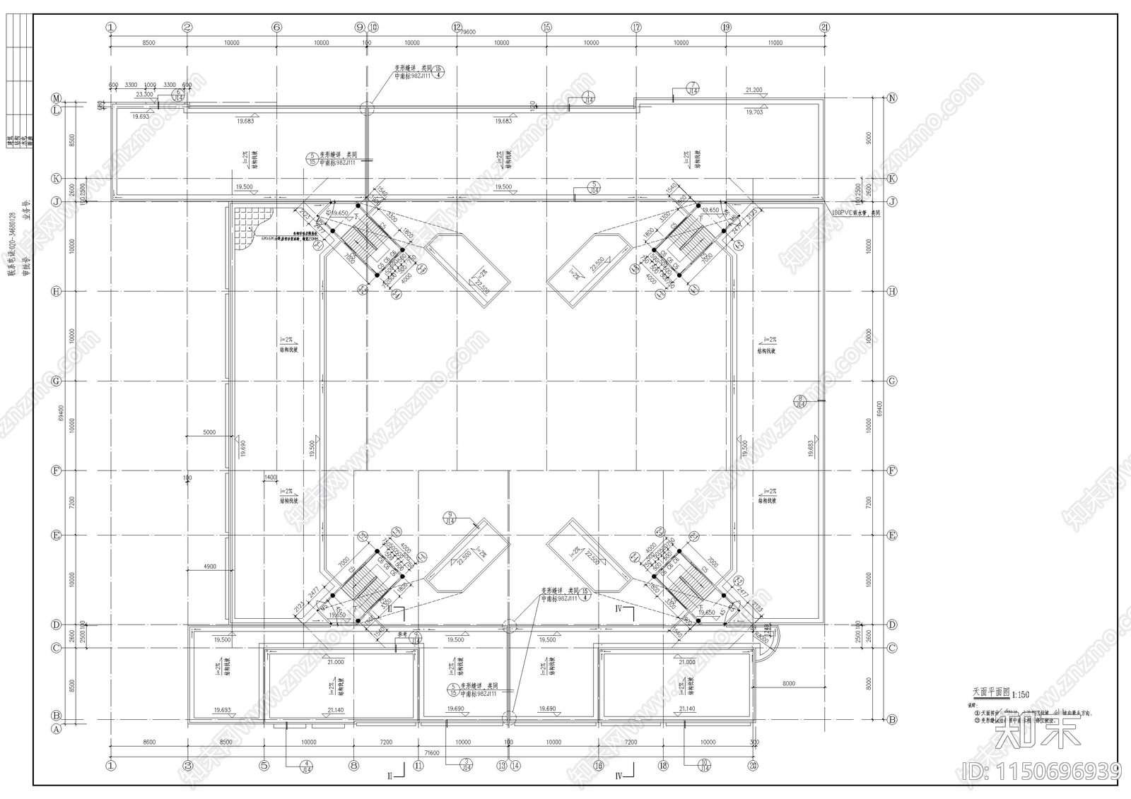 中学教学楼建筑cad施工图下载【ID:1150696939】