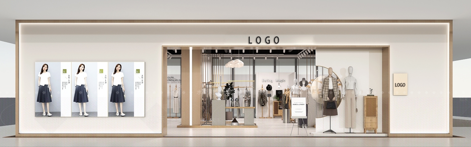 北欧女服装店3D模型下载【ID:1150720870】